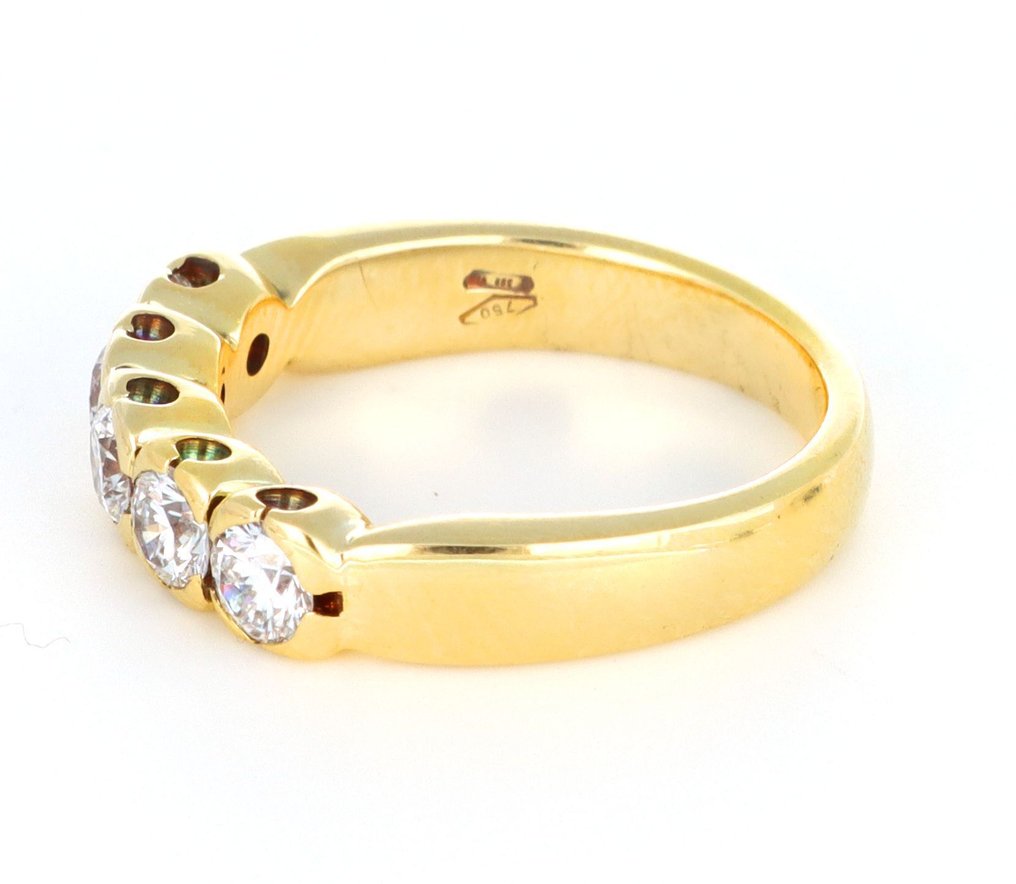 没有保留价 - 戒指 - 18K包金 黄金 -  1.50ct. tw. 钻石 (天然)  #1.0