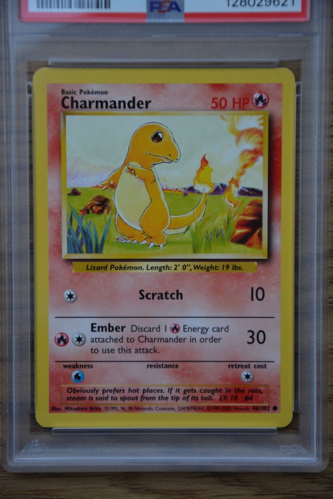 Pokémon - 1 Graded card - Charmander 46 - PSA 10 - WOTC - Base set #1.0