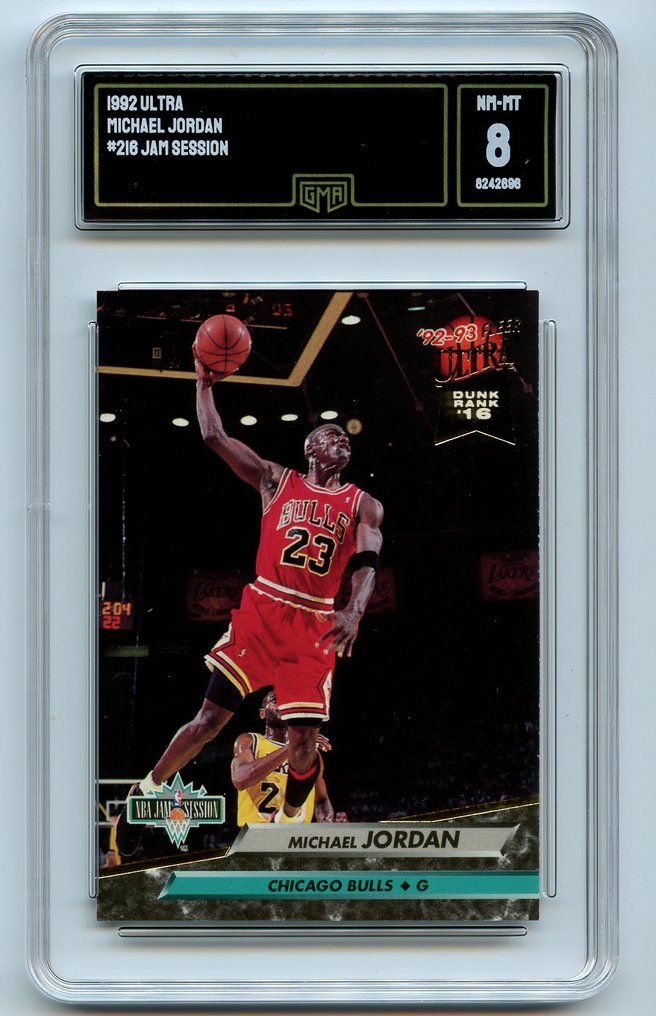 Uper Deck & Fleer Lot of 2 - 1992 Upper Deck #23 GMA 8.5 & 1992 Ultra GMA 8 Michael Jordan - 2 Card - Quase Perfeito (NM) #2.1