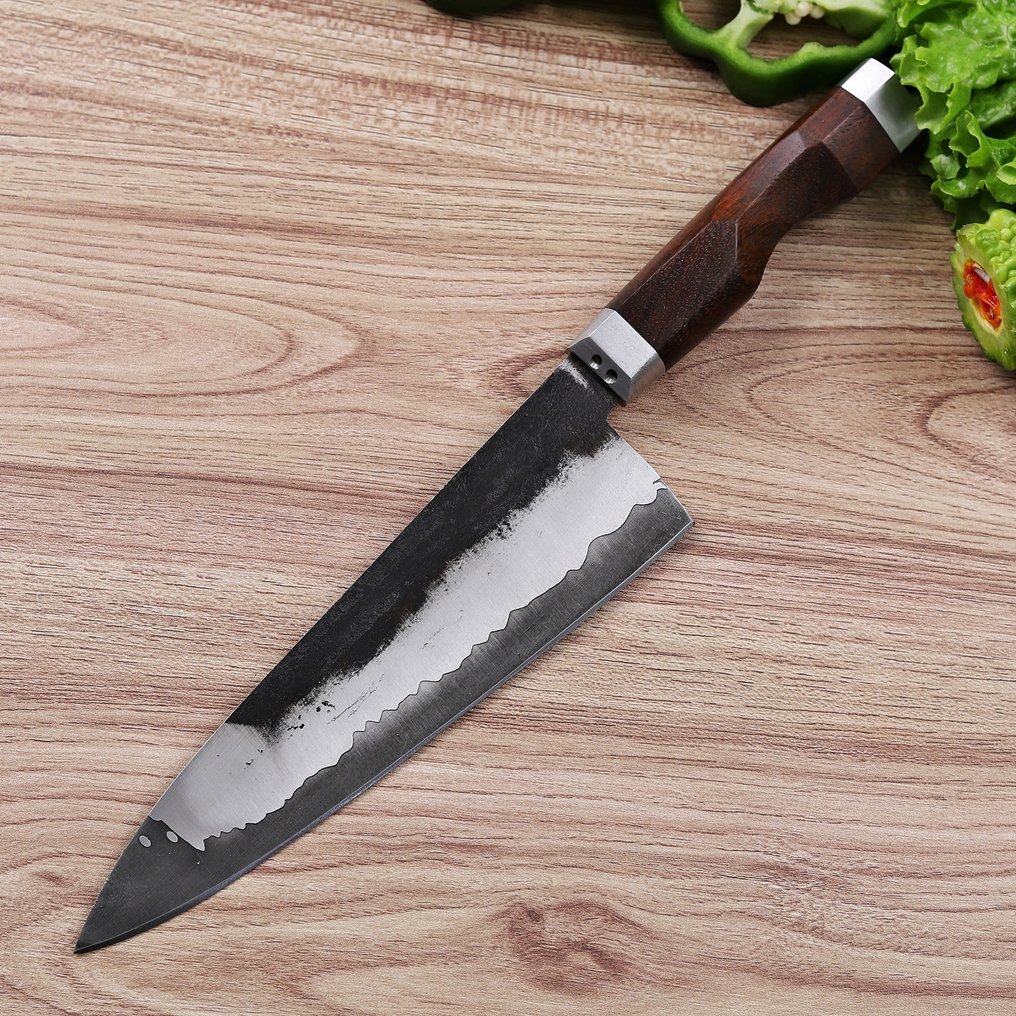 Sam Knives Handcrafted Chef’s Knife - Bordkniv - Stål, Træ - A122 #1.0