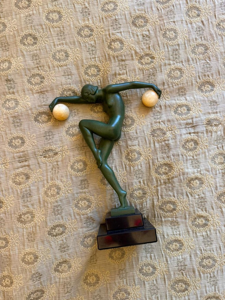 Max le Verrier - Statuetta - danzante nuda - Metallo #3.2