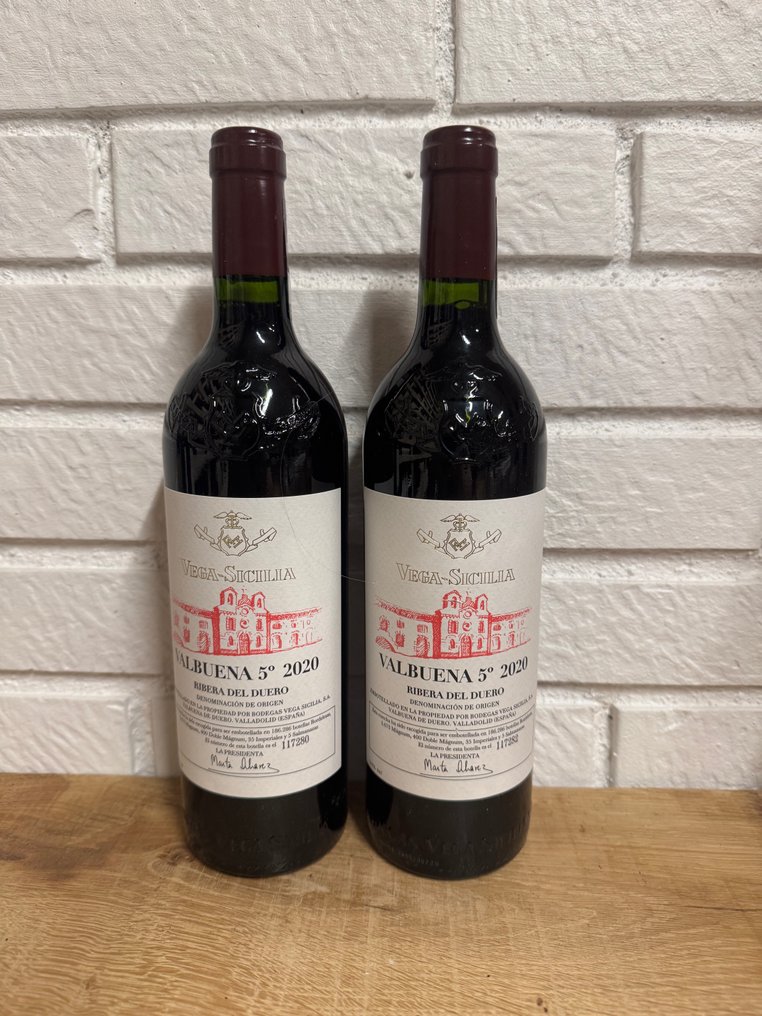 2020 Vega Sicilia Valbuena 5º - Ribera del Duero - 2 Bottles (0.75L) #1.0