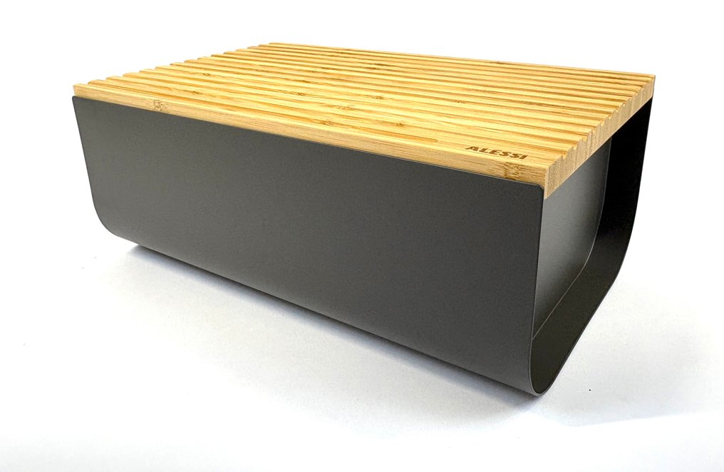 Alessi - BIG-GAME - 麵包籃 - 用环氧树脂着色，配有竹木切菜板。 #3.2