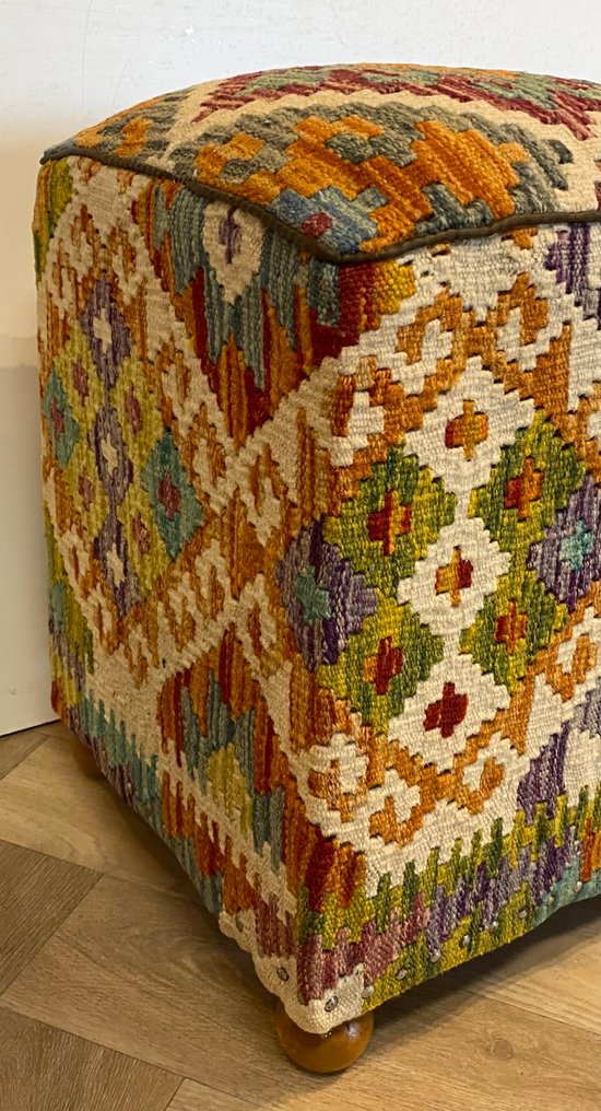 Kelim Poef (αχρησιμοποίητο/καινούργιο) - Χαλί - 36 cm - 36 cm #2.1