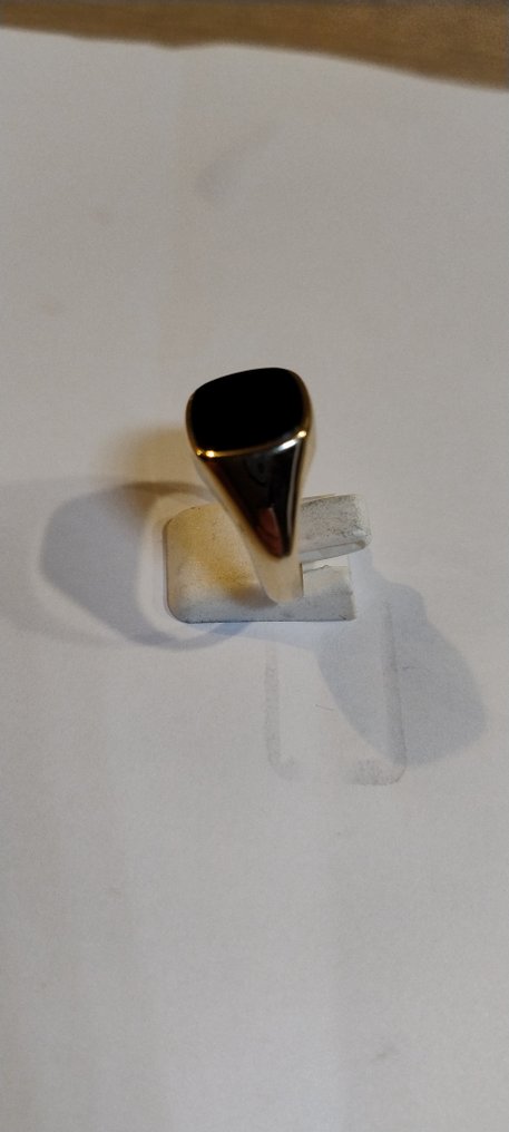 Δαχτυλίδι με σφραγίδα - 14 καράτια Κίτρινο χρυσό Όνυχας - Χρυσά δαχτυλίδι (585) #4.3