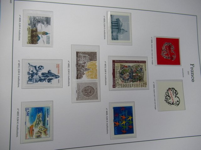 Γαλλία 2007 - Σημαντικό πρόσωπο, υπέρολη συλλογή γραμματοσήμων και μπλοκ σε φύλλα Yvert και Tellier. #2.1