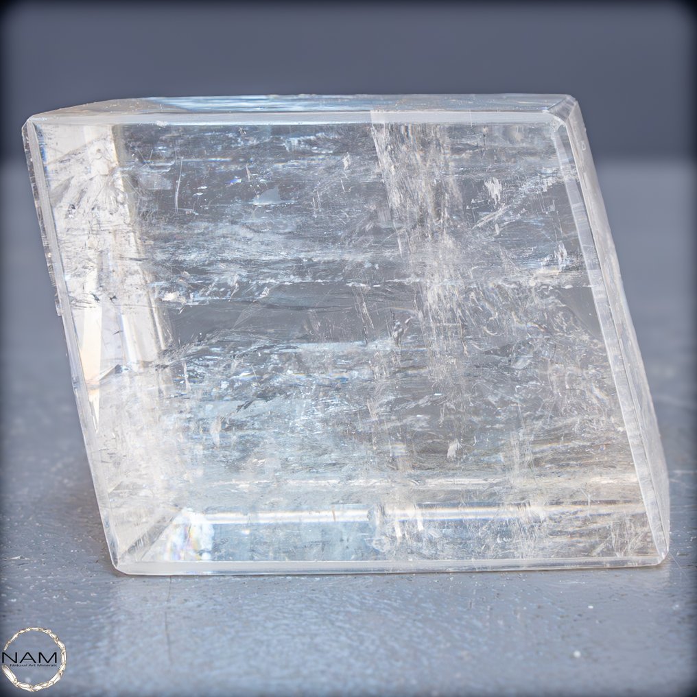 独家彩虹方解石立方体 – 清晰、能量与永恒的优雅- 222.53 g #1.0