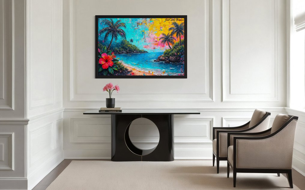 Sam Burnet (1969) - Just like Heaven-The Cure Toile 1/3 XL #3.2