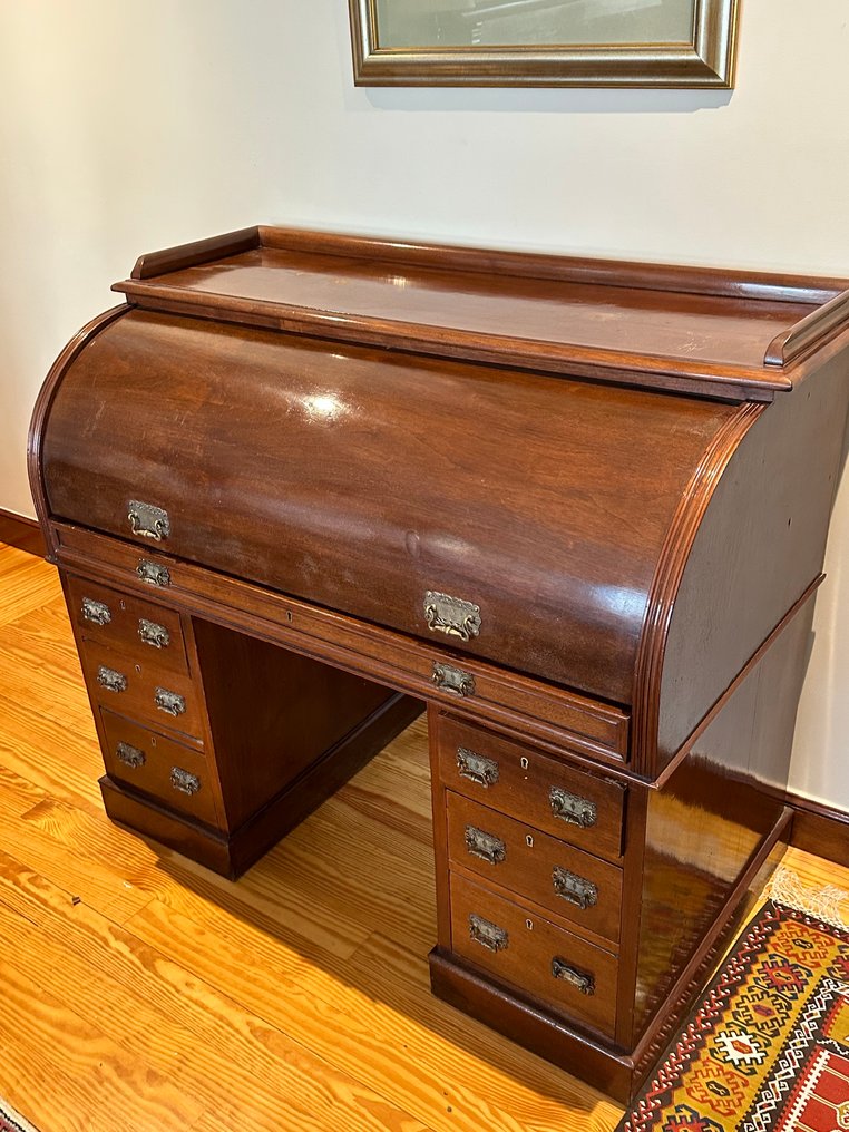 Bureau cabinet - Mahogany, Walnut - Μυστικό του κυλίνδρου #4.3
