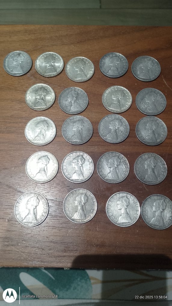 Italie, République 500 Lire argento (21 monete) (Sans prix de réserve) #4.3