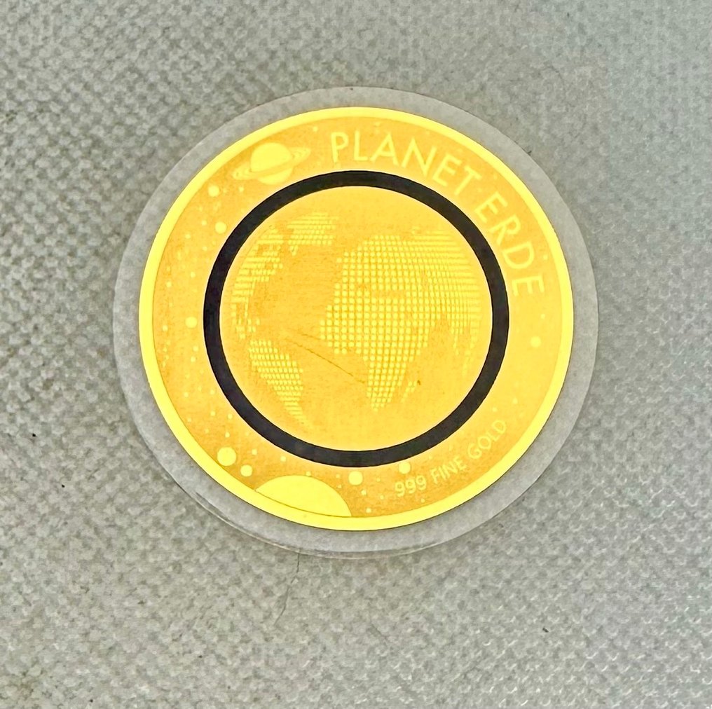 Chade. 5000 Francs Planet Erde , oro  1/200 Oz (.999)  (Sem preço de reserva) #1.0