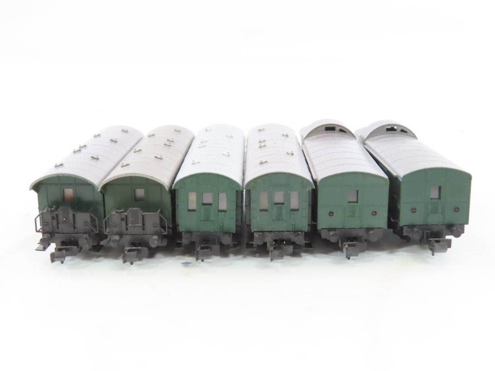 Fleischmann N - o.a. 5060 - Επιβατικό τρένο μοντελισμού (6) - 6x επιβατικά βαγόνια 2 θέσεων πρώτης και δεύτερης κατηγορίας, συμπεριλαμβανομένων των αποσκευών. - DB #3.2