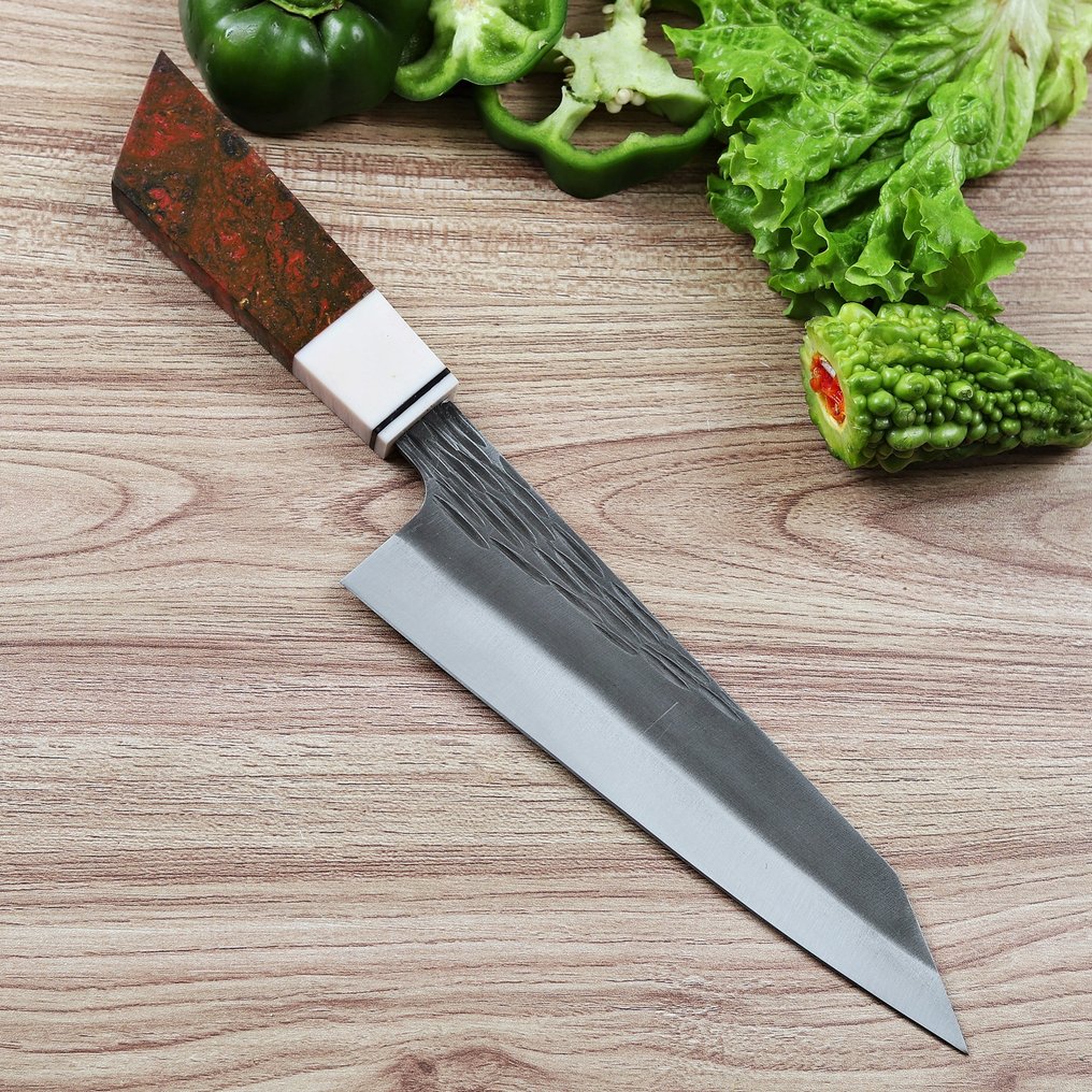Sam Knives Handcrafted Chef’s Knife - Tafelmes - Staal, Hars - A126 #1.0