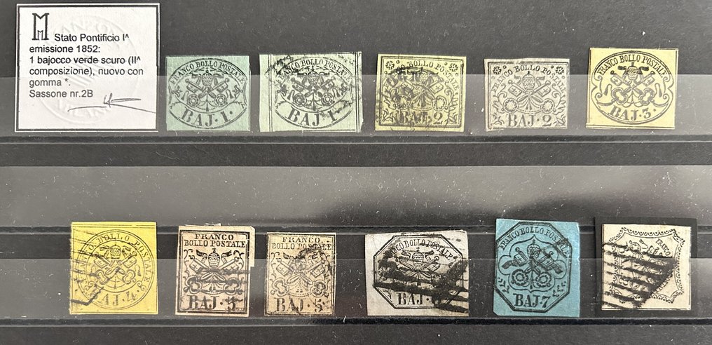 意大利古城邦-教皇国  - 贝拉精选，包含三个新值，配有橡胶和四个字母，以及有趣的邮资封贴。 #1.0