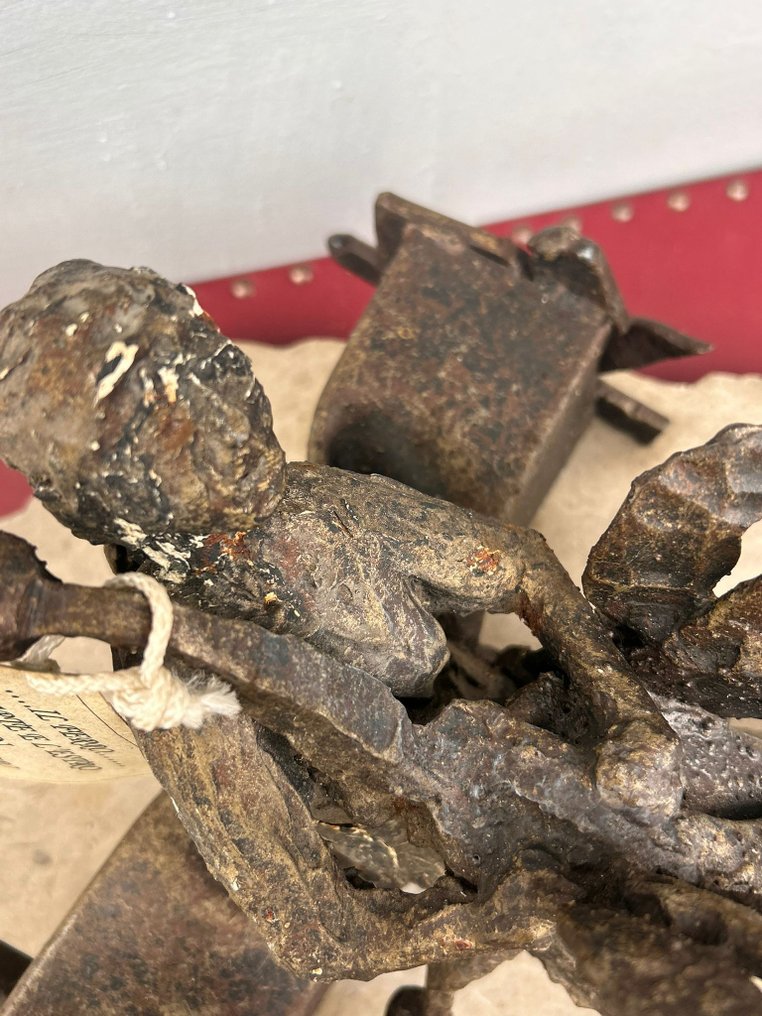 Aristide Ghiro - Skulptur, Leda e il Cigno - 57 cm - Järn #3.2