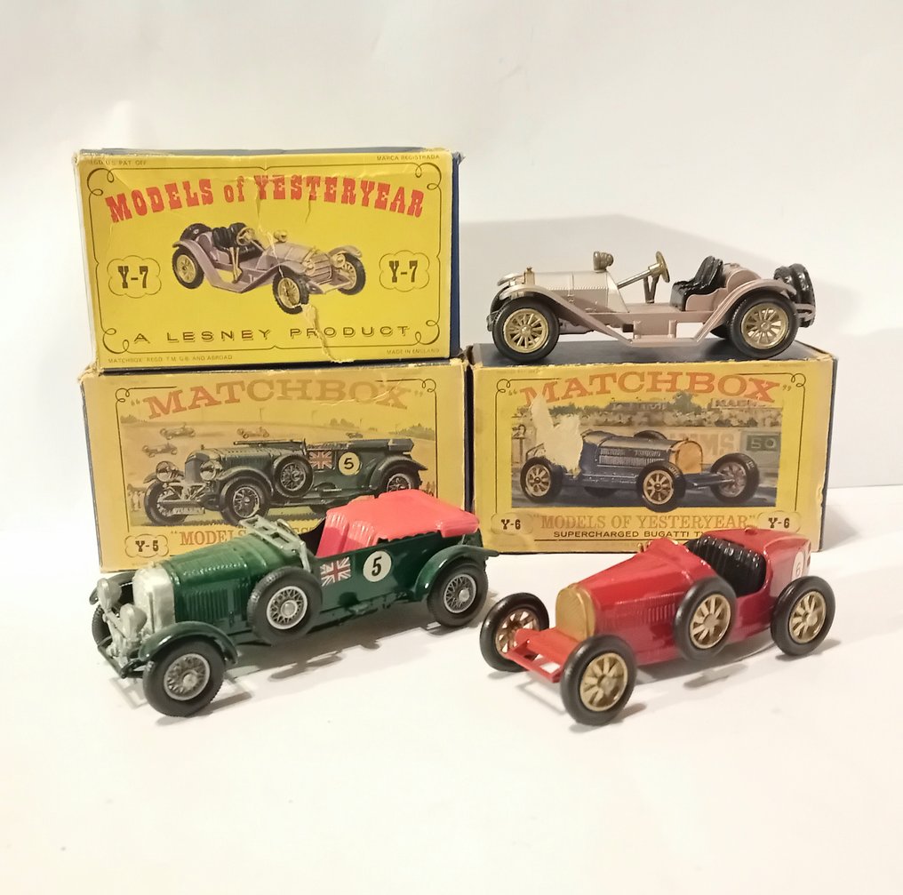 Matchbox 1:43 - Αγωνιστικό αυτοκίνητο μοντελισμού  (3) - Bentley (Y5) Bugatti (Y6) Mercedes (Y7) - Μοντέλα του παρελθόντος #1.0