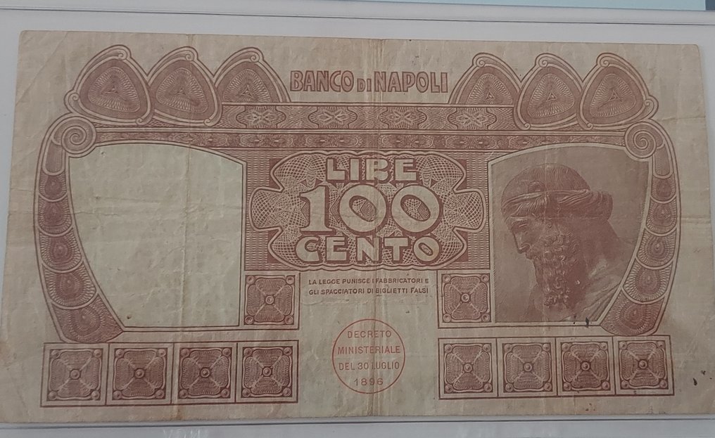 Italien. - 100 Lire - 1914 - Pick S857  (Ingen mindstepris) #4.3