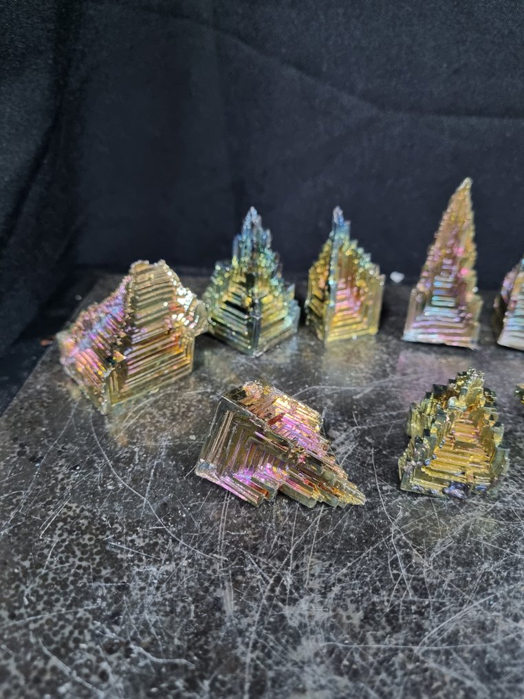 大批量铋晶体 - 60 - 34 毫米 水晶點- 598 g #1.0