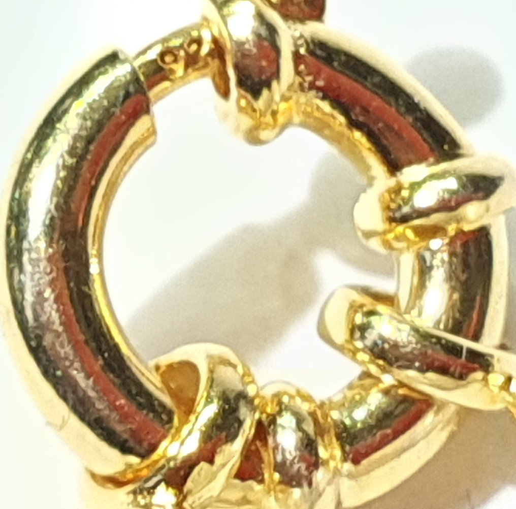 天然珍珠,淡水珠——非常大——纯洁的象征——925纯银——非常特别 - 项链 #1.0