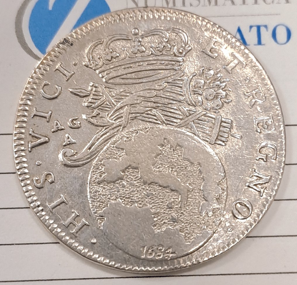 意大利，那不勒斯王國 Tari 1684  (沒有保留價) #1.0