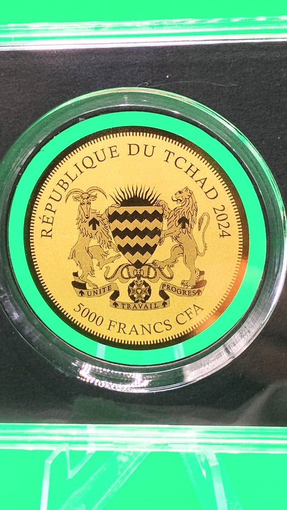 Chad. 5000 Francs 2019 "Britannia" Bullion Coins of The World, 1/200 Oz  (.999)  (No reserve price) #3.2