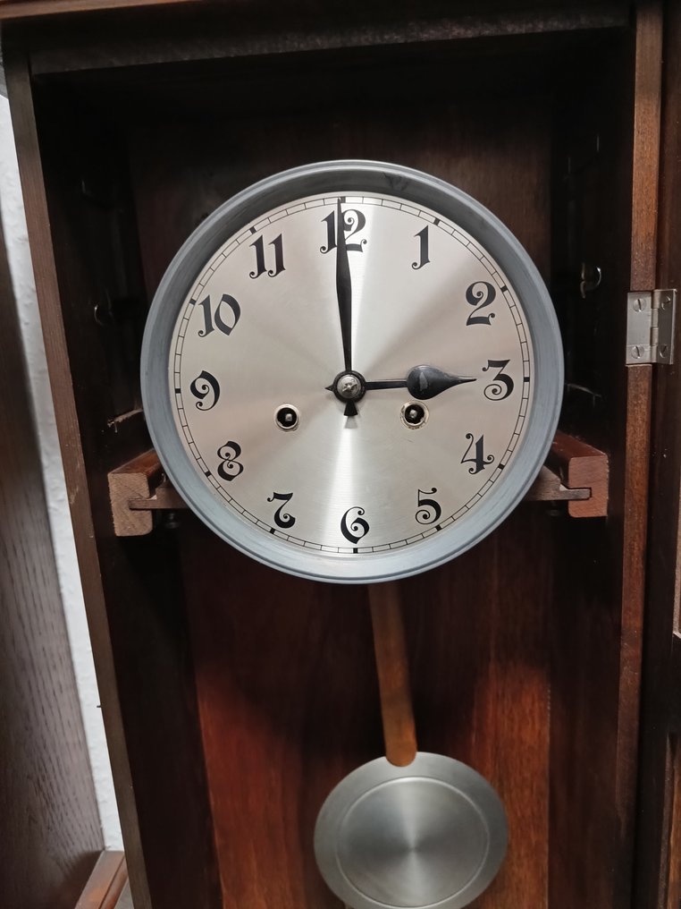 挂钟 -  艺术装饰 黄铜, 木 - 1920-1930 - H.A.U #3.2