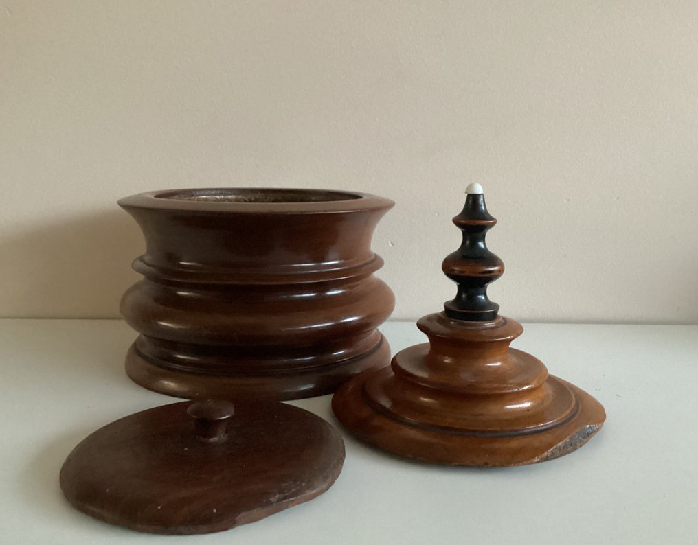 香煙瓶 - Biedermeier - 桃花心木, 烏木, 水果木 #4.3