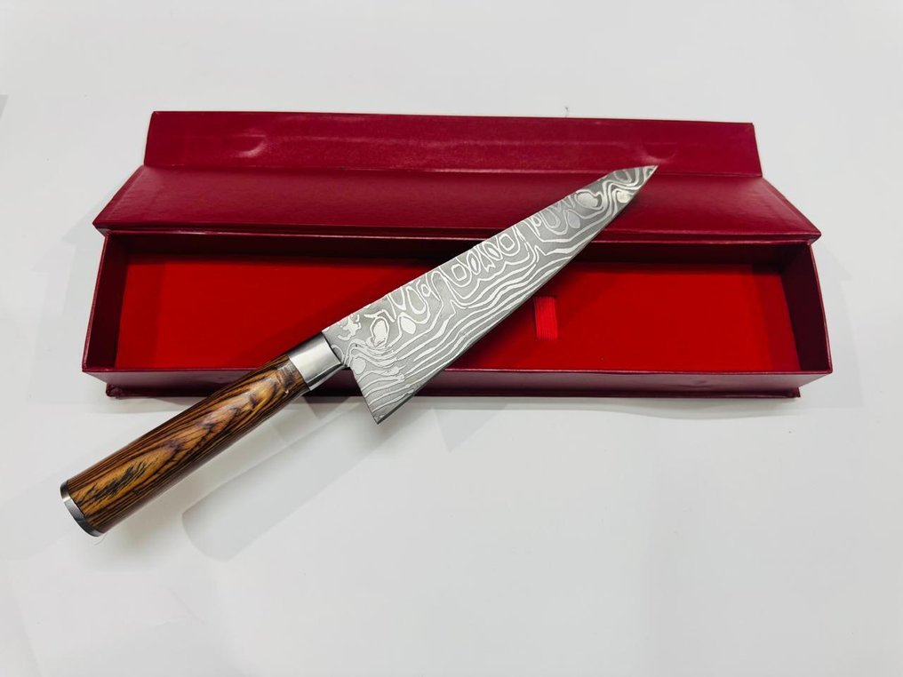 厨刀 - Nakiri bōchō -  日本菜刀（0102） - VG 10钢材，少钢及异国木柄 - 日本 - 日本的 Nakiri 刀 #2.1