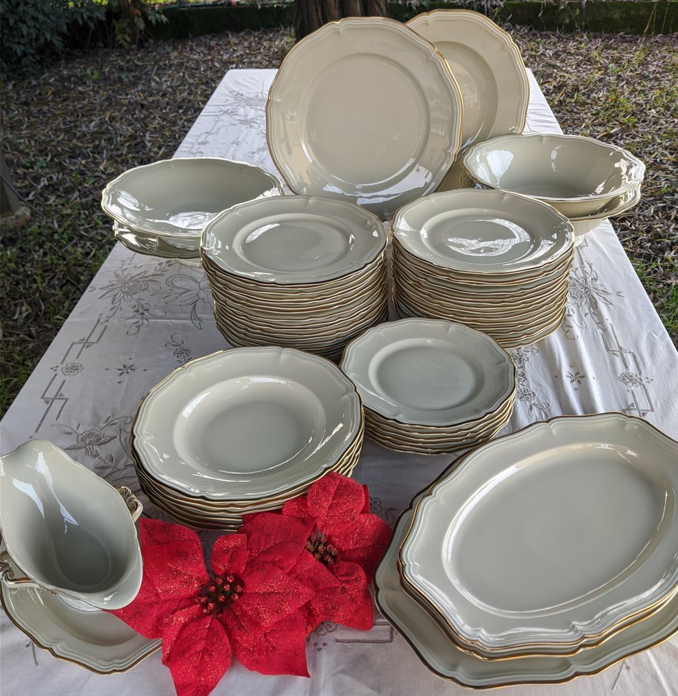 Rosenthal - 6 人用成套餐具 (54) - Chippendale-象牙色 - 瓷器 #2.1