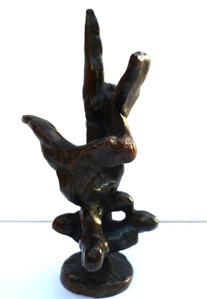 Nic Jonk - 雕塑, Zeemeermin - 13 cm - 铜绿青铜 - 1981 #3.2