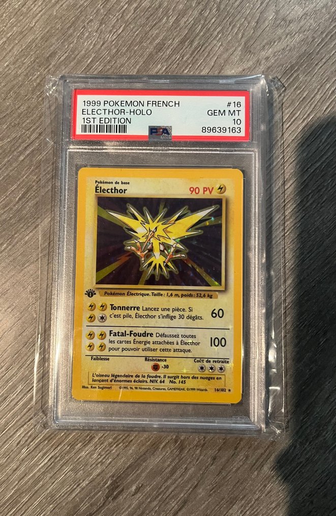 Pokémon - 1 Graded card - Zapdos 89639163 - PSA 10 - WOTC #1.0