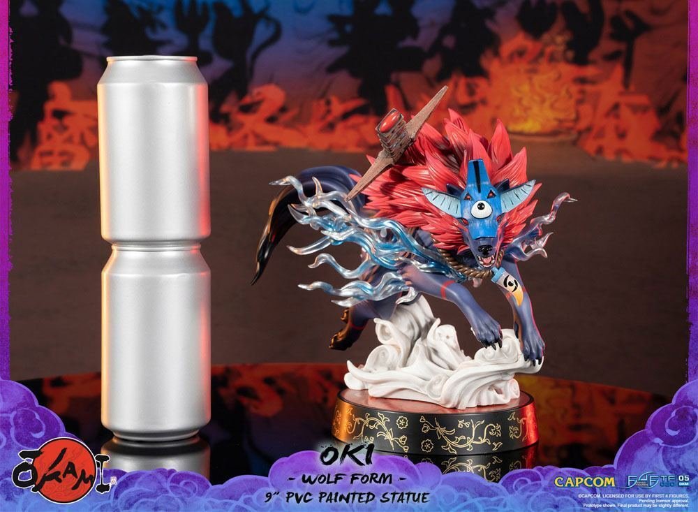 capcom - Statue, Okami - Oki (Wolf) first4figures - 30 cm - Harz #1.0