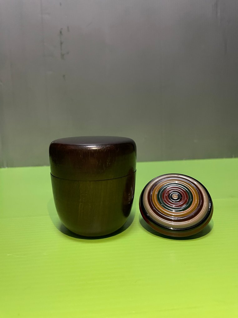 武藏言 - Kawasaki - Βάζο (2) - αχλάδι βάζο (Jujube jar) - Sycamore - Ιαπωνική τελετουργία τσαγιού #1.0