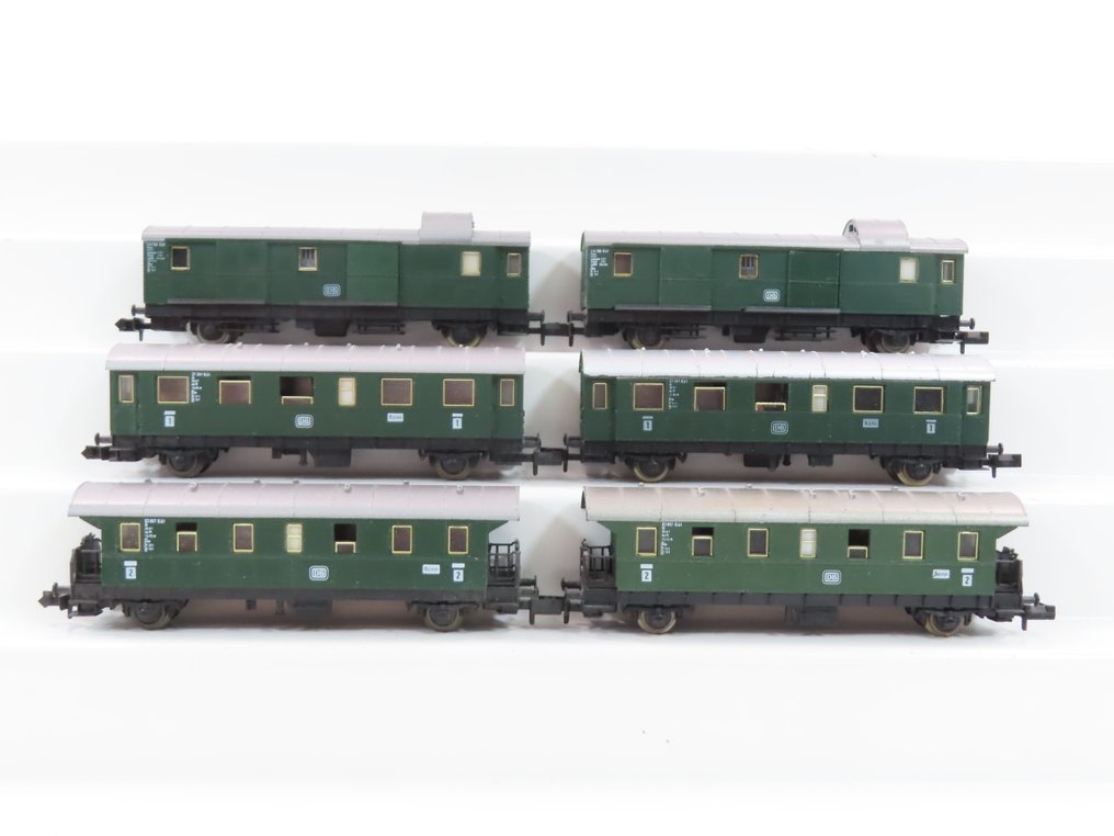 Fleischmann N - o.a. 5060 - Επιβατικό τρένο μοντελισμού (6) - 6x επιβατικά βαγόνια 2 θέσεων πρώτης και δεύτερης κατηγορίας, συμπεριλαμβανομένων των αποσκευών. - DB #1.0