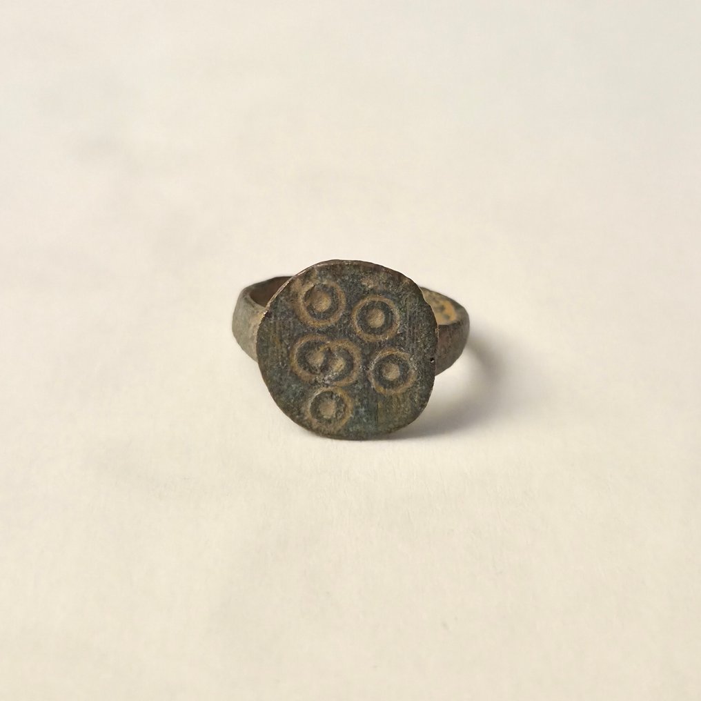 romersk-medieval Bronze Ring - Lot 9 ringe  (Ingen mindstepris) #3.2