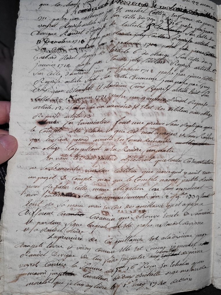 Divers - Très rare et important dossier judiciaire de l'ancien régime. - 1723-1748 #3.2
