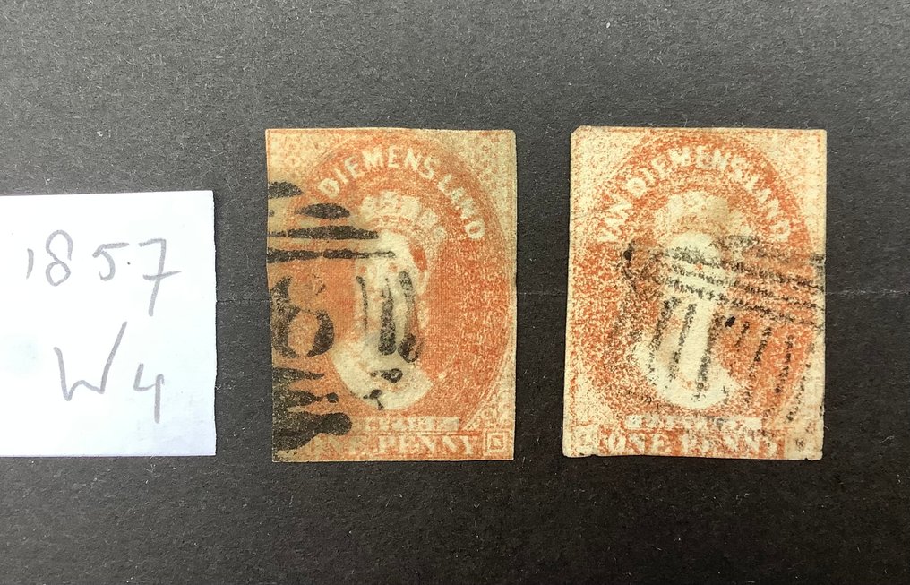 澳大利亚 1857/1905 - 澳大利亚旧州收藏：塔斯马尼亚，包括公务邮票。 - Stanley Gibbons #3.2