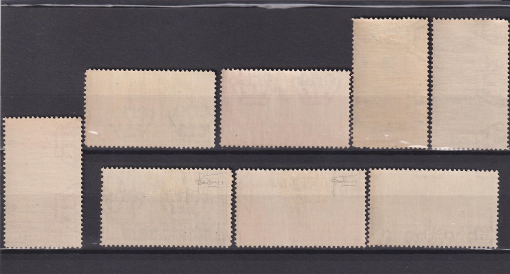 義大利王國 1934/1934 - 的的利比亚贸易博览会完整系列，未流通，Diena 认证 - Sassone n° 131 A16/A20 #3.2