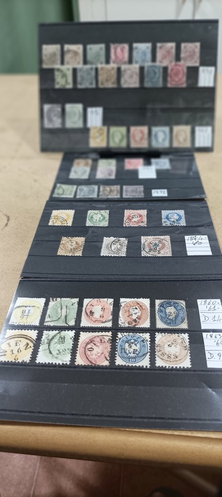 Αυστρία 1860/1972 - Αυστρία, πλήρη σειρά αξίας + χρησιμοποιημένα γραμμάτια. #1.0