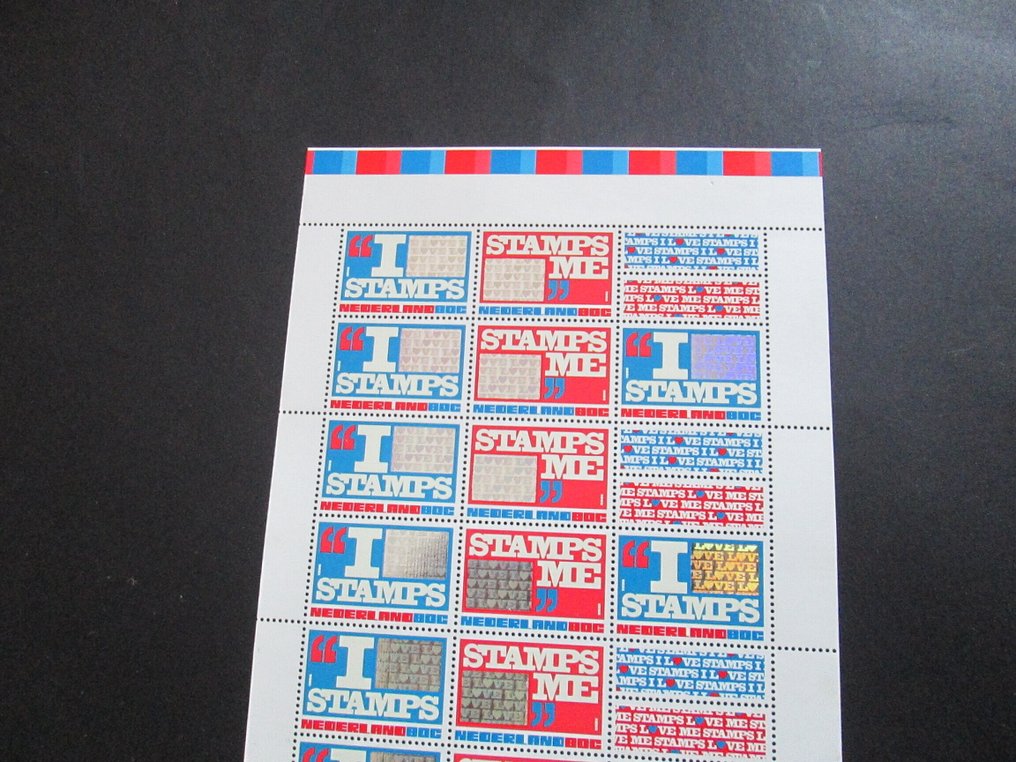 荷兰  - 惊喜邮票（来自 PB54）完整的整张（未作为此类发行） #1.0