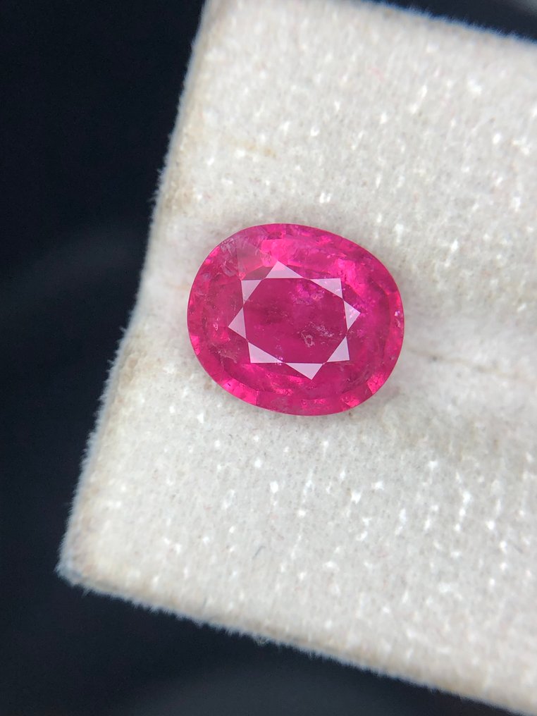 沒有保留價 - 1 pcs  粉色 電氣石  - 3.38 ct - 國際有色寶石協會 (ICA GemLab) - 天然埃尔拜石 #1.0