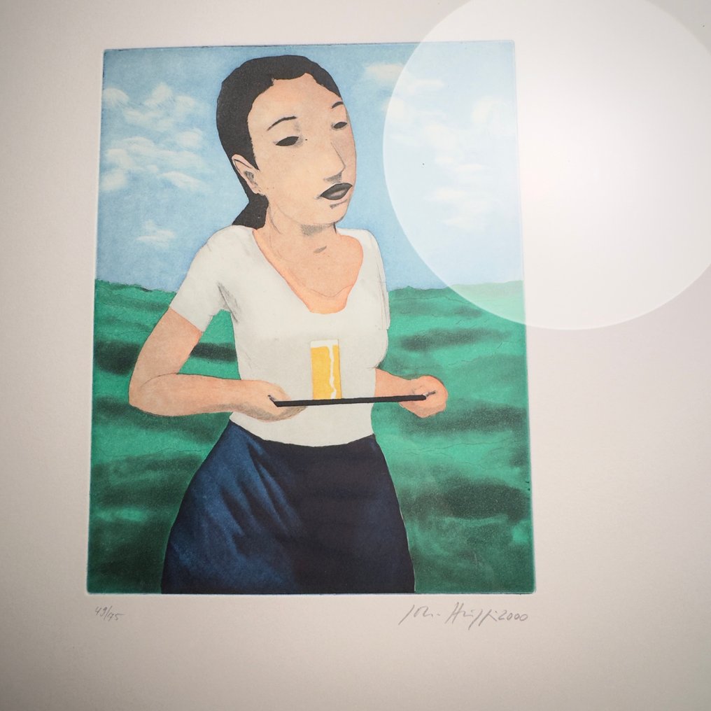 Johannes Hüppi (1965) - Kellnerin I - IV (4 Radierungen) #1.0