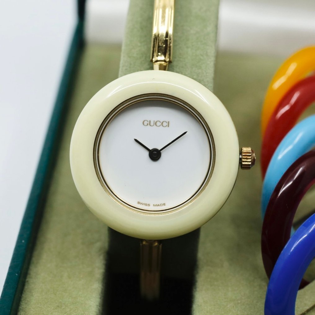 Gucci - Unique bezel bangle watch 12 Color - 11/12.2 - Γυναίκες - 1980-1989 #3.2