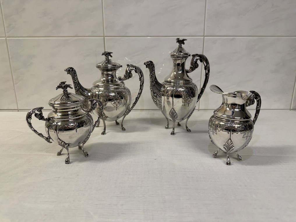 Kaffe og te service (4) - .800 sølv #3.2