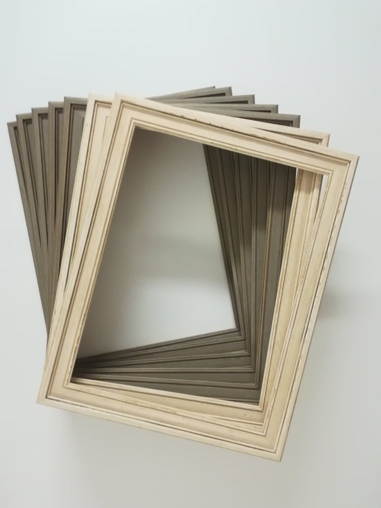 Smac Cornici - Cornice (7) - Legno - Scanalate patinate 30x40 #1.0