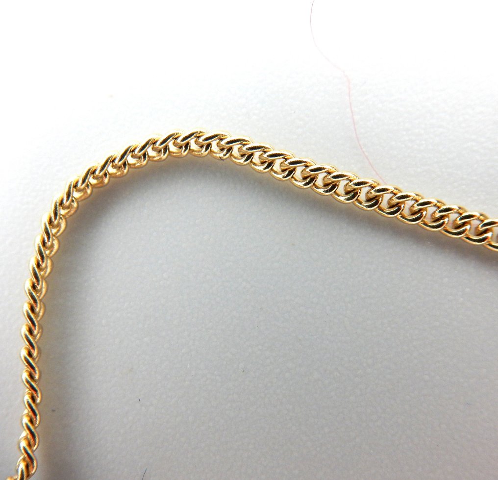 手鈪 - 14 克拉 黃金 石榴石 - 石榴石 #4.3