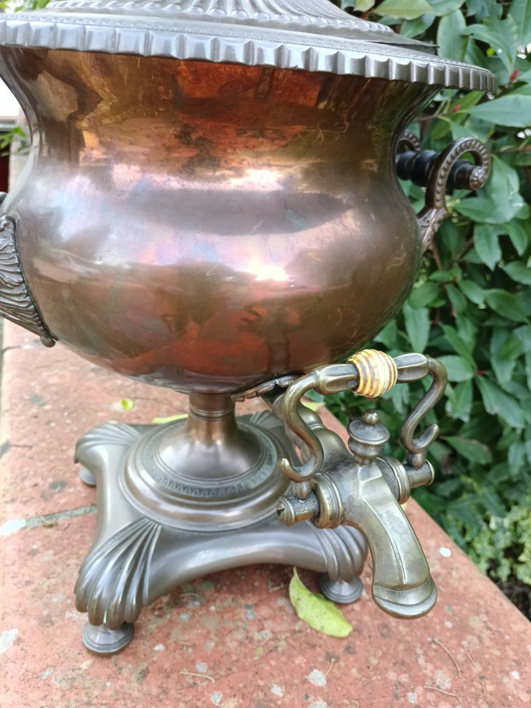 Samovar - Ottone-bronse-bein - Engelsk samovar #2.1