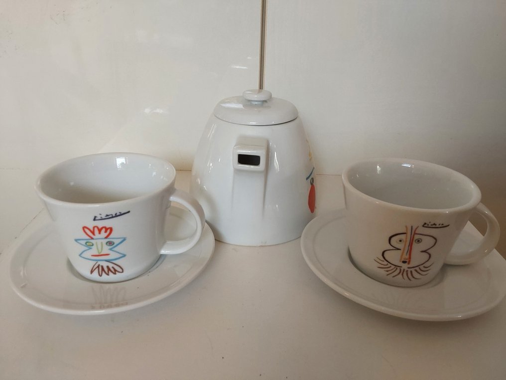 Tognana pour MMI - Picasso (after) - Σερβίτσιο καφέ και τσαγιού (9) - Πορσελάνη - θερής, κούπα, ποτήρι, δίσκος #3.2