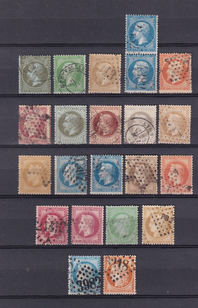 Franța 1862/1871 - colecție aproape completă de timbre - Yvert n°19 à 38 #1.0