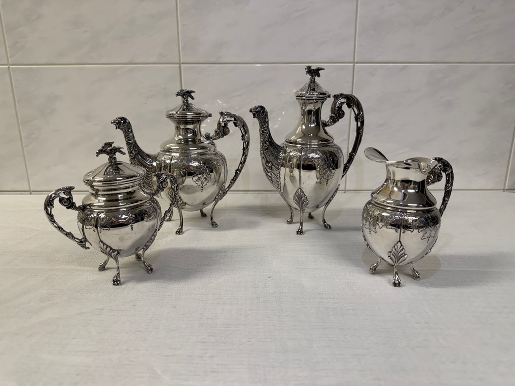 Kaffe og te service (4) - .800 sølv #2.1